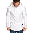 thumbnail image 3 of Sonducket Sudadera con capucha de algodón para hombre Sudadera con capucha absorbente de sudor Sudadera con capucha de algodón Sudadera con capucha de Sudaderas y sudaderas con capucha XXL,Blanco Sonducket AP000756-16, 3 of 6