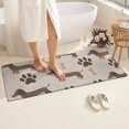 thumbnail image 4 of Dachshund and Paws Bathroom Rugs Mat,Non Slip Microfiber Bathroom Rug,Rubber Backing,Soft Bathroom Mats for Bathroom Floor,Tub and Shower,60x24in(150x60cm), 4 of 5