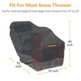 thumbnail image 4 of Waterproof Windproof Snow Blower Cover, AYAMAYA Snowblower Covers Heavy Duty 600D Oxford, Anti-UV Universal Snow Thrower Protector for Most Yard Machine (Black&Gray), 4 of 6