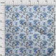 thumbnail image 3 of oneOone Polyester Spandex Medium Blue Fabric Floral Sewing Fabric By The Yard Printed Diy Clothing Sewing Supplies 56 Inch Wide, 3 of 4
