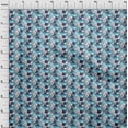 thumbnail image 4 of oneOoneCottonJerseyLightBlueFabricTropicalLeafWithAnimalFabricForSewingPrintedCraftFabricByTheYard58InchWide, 4 of 4