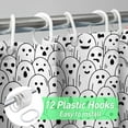 thumbnail image 4 of Halloween Shower Curtain, Halloween Ghost Spooky Shower Curtains for Bathroom, Halloween Home Decor Waterproof Fabric with Hooks 72x72 Inch, 4 of 6