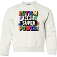 thumbnail image 2 of Inktastic Autism is My Super Power with Puzzle Pieces Youth Sweatshirt, 2 of 4