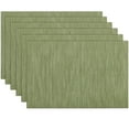 thumbnail image 1 of Set de 6 individuales SHACOS en verde oliva 44x30 cm de PVC tejido, 1 of 8