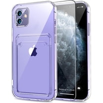 Wallet Case for iPhone 11 (6.1 inch), Card Holder Camera Protection Cover for iPhone 11   Screen Protector, Soft Slim Card Slot Case Compatible with iPhone 11 Phone Case -Clear