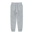 thumbnail image 7 of Ulanda Girls Boys 2 Piece Tracksuit Athletic Sweatsuits Sets Full Zip Hooded Sweatshirt and Jogger Sweatpants Clothing Sets for Kid (Grey, 5-6 Years), 7 of 7