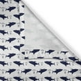 thumbnail image 5 of Ambesonne Anchor Grommet Curtain, Aquatic Modern Sharks, 50" x 84", Indigo White, 5 of 6