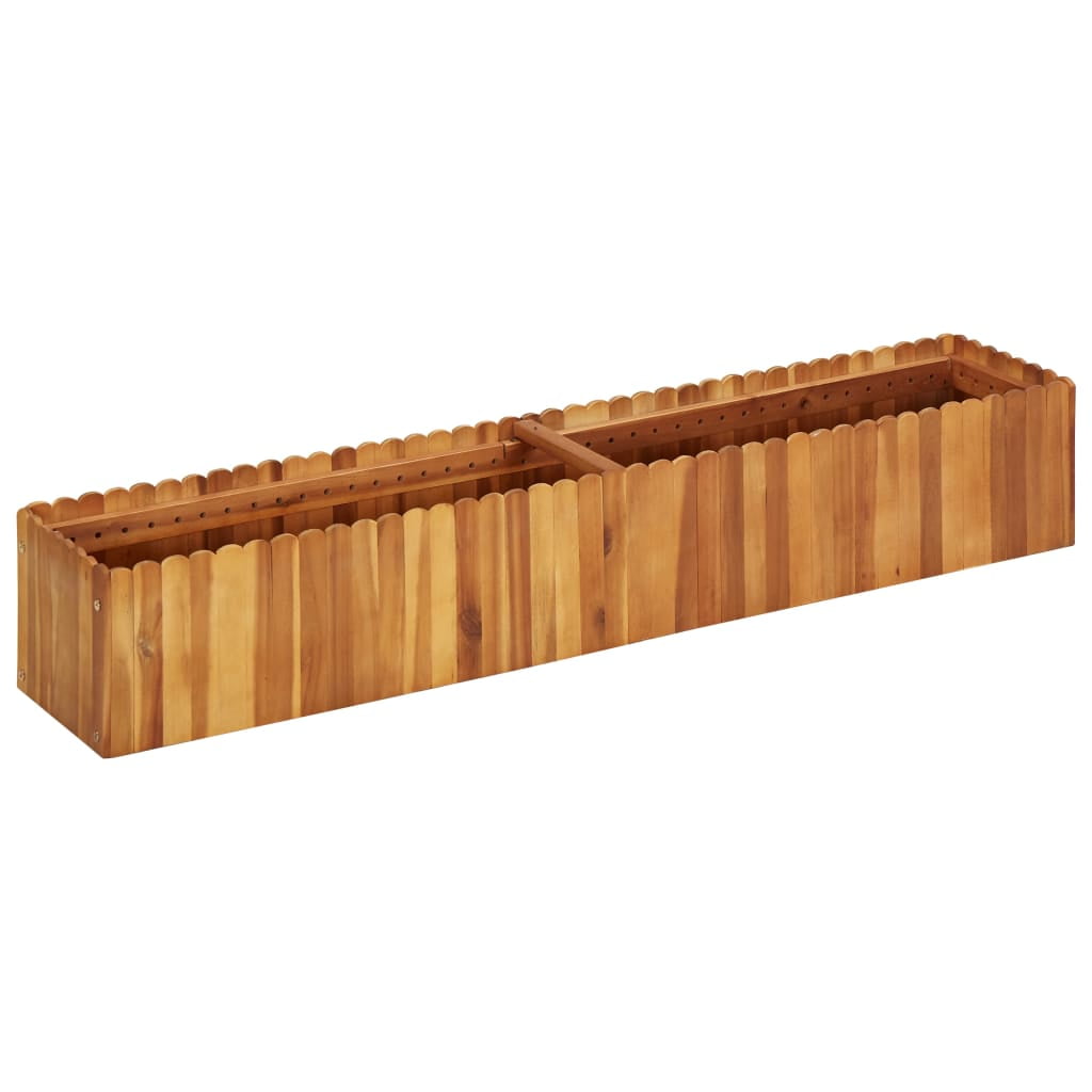 Lowestbest Outdoor Planter Box, Solid Wood Raised Garden Bed for Vegetables, Flowers Lowestbest Outdoor Planter Box, Solid Wood Raised Garden Bed for Vegetables, Flowers