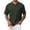Army Green, variant on Men's Polo Shirt Knit Textured Stretchy Casual Short Sleeve Collared Button Split Loose Fit Summer Golf Shirts,XL