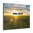 thumbnail image 2 of Scripture Walls John 20:29 Blessed Those Who Have Believed Bible Verse Canvas Christian Wall Art Ready to Hang Unframed, 2 of 18