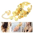 thumbnail image 2 of WORGEOUS 2 piezas Pulsera de danza del vientre Gity Jewelry Women Pulsera de monedas Brazalete de tobillo, 2 of 7
