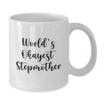 thumbnail image 2 of Funny Stepmother Gifts from Family, White Coffee Mug with 'World's Okayest Stepmother' Quote, Perfect for Graduation, 2 of 4