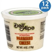 (12 Pack) Dell Alpe Grated Parmano Cheese, 6 oz