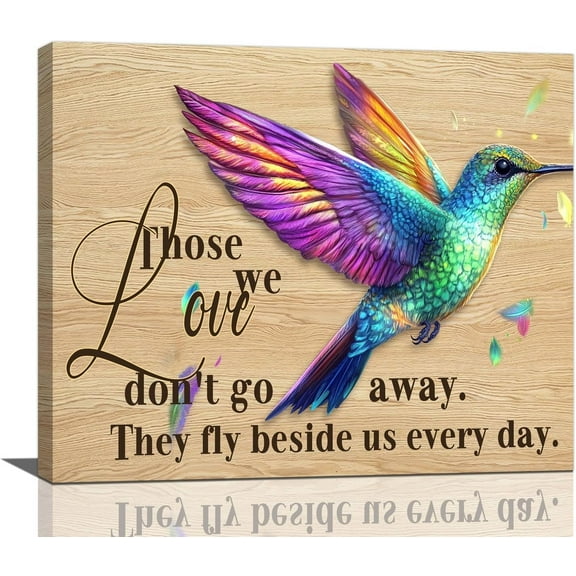 Aaheei Hummingbird Wall Art Rustic Hummingbird Pictures Decor Farmhouse Country Bird Canvas Painting Modern Prints Artwork for Home Bathroom Bedroom Living Room