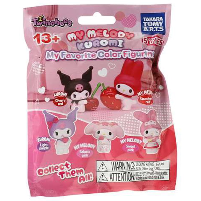Sanrio Twinchees My Melody, Kuromi, My Favorite Color Figurine Sanrio Twinchees My Melody, Kuromi, My Favorite Color Figurine