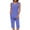 Blue, variant on HVOBTTY Women's Camisole and 7/8th Pants Pajama Sets, Pajama Sets for Women, Women's Casual Comfortable Print Round Neck Sleeveless Top and 7/8th Pants Two Piece Pajama Sets Sky Blue, M
