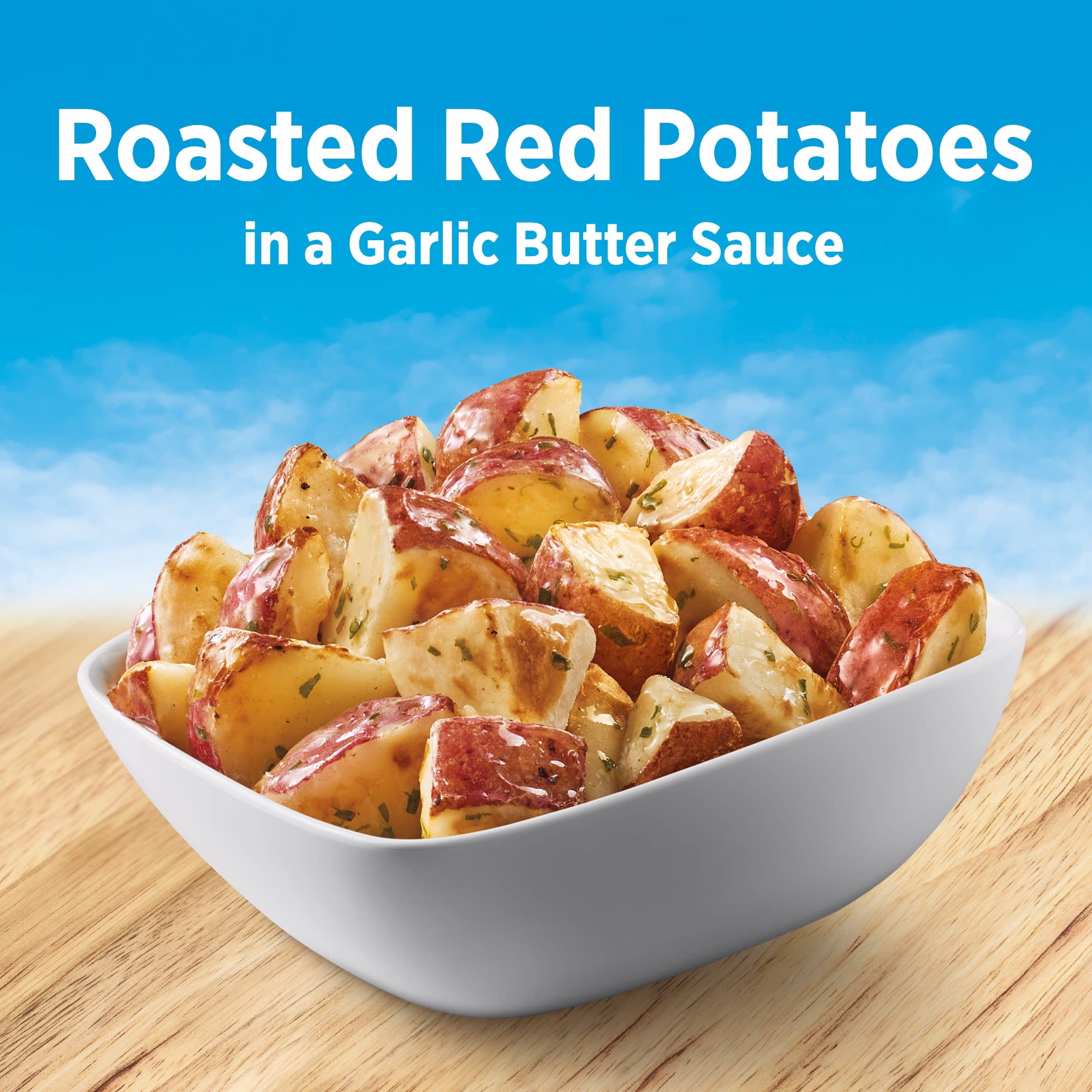 Birds Eye Steamfresh Roasted Red Potatoes With Garlic Butter Sauce, Frozen Side, 10.8 oz. Bag