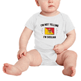 thumbnail image 2 of I'm Not Yelling, I'm Sicilian Cute Baby Bodysuits Newborn Clothes (White, 12-18 Months), 2 of 5