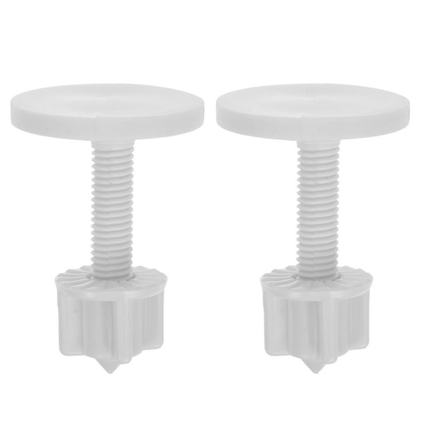 Kit de tornillos y pernos de plástico para asiento de inodoro, 2 uds., bisagras para asiento de inodoro, tapas, tornillo de montaje para asiento de inodoro, tornillo para asiento de inodoro