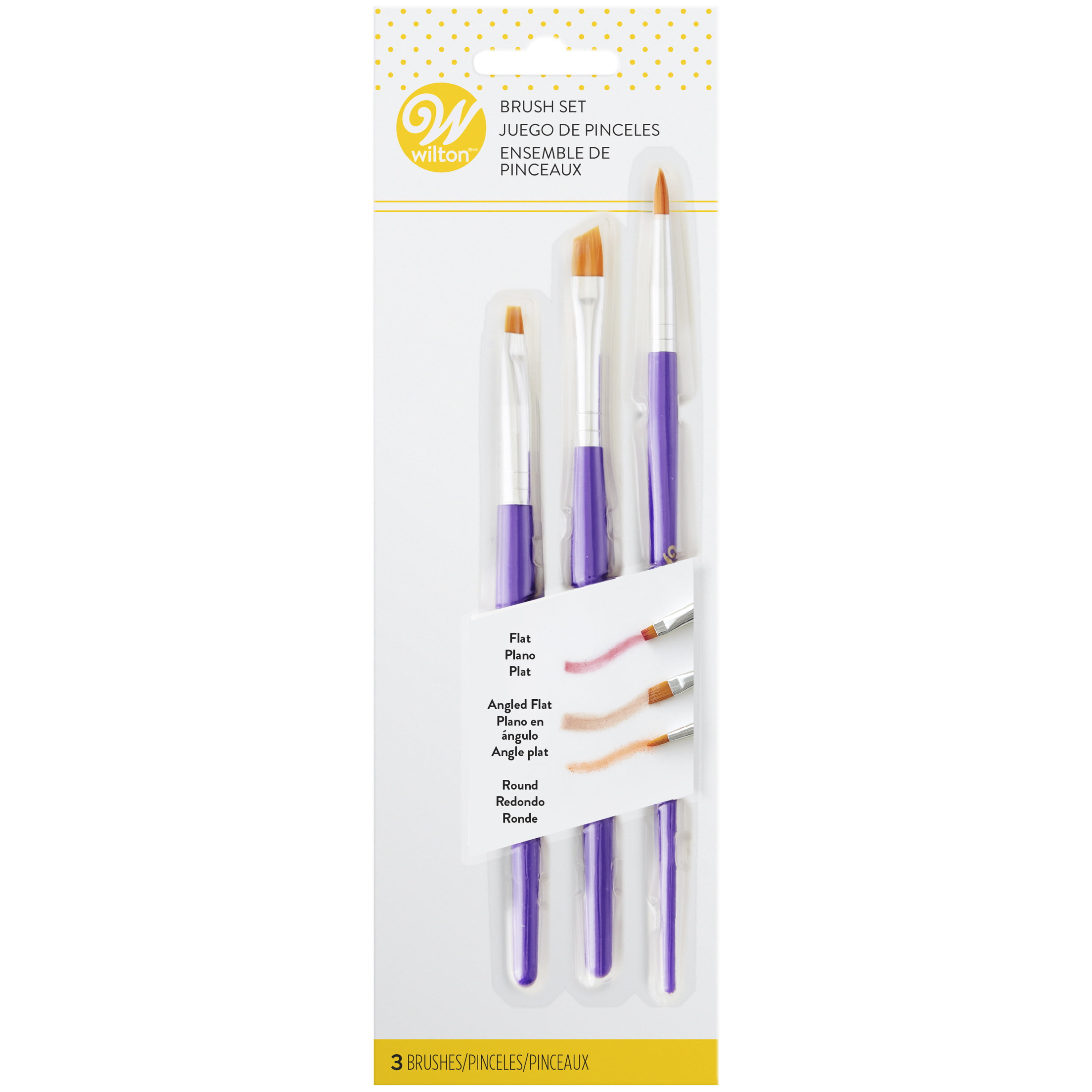2 pc 3 Inch and 4 Inch Paint Painting Deocrating Brush Set 