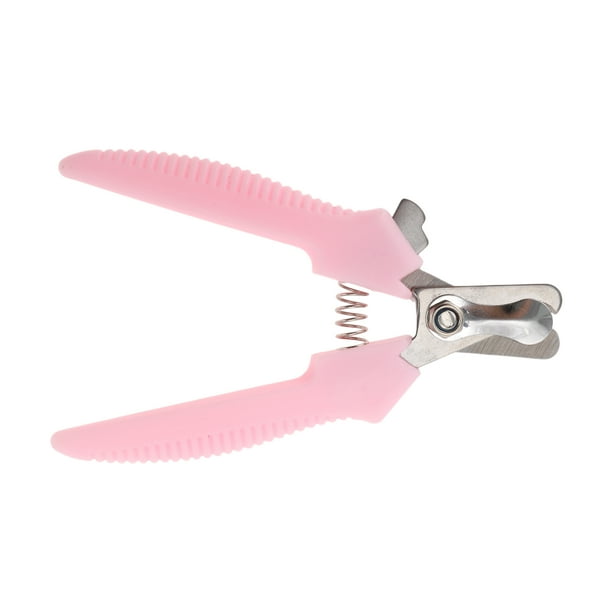 Cortauñas para mascotas de mango corto y duradero de 1 pieza Unique Bargains para gato y perro 4.72"x2.76" Rosa