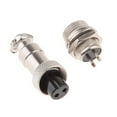 thumbnail image 3 of Empareje El Conector Del Cable De La Aviación Del Metal Del Panel Femenino Masculino Impermeable Del Par GX12 2Pins Sunnimix Enchufe de zócalo de aviación, 3 of 6