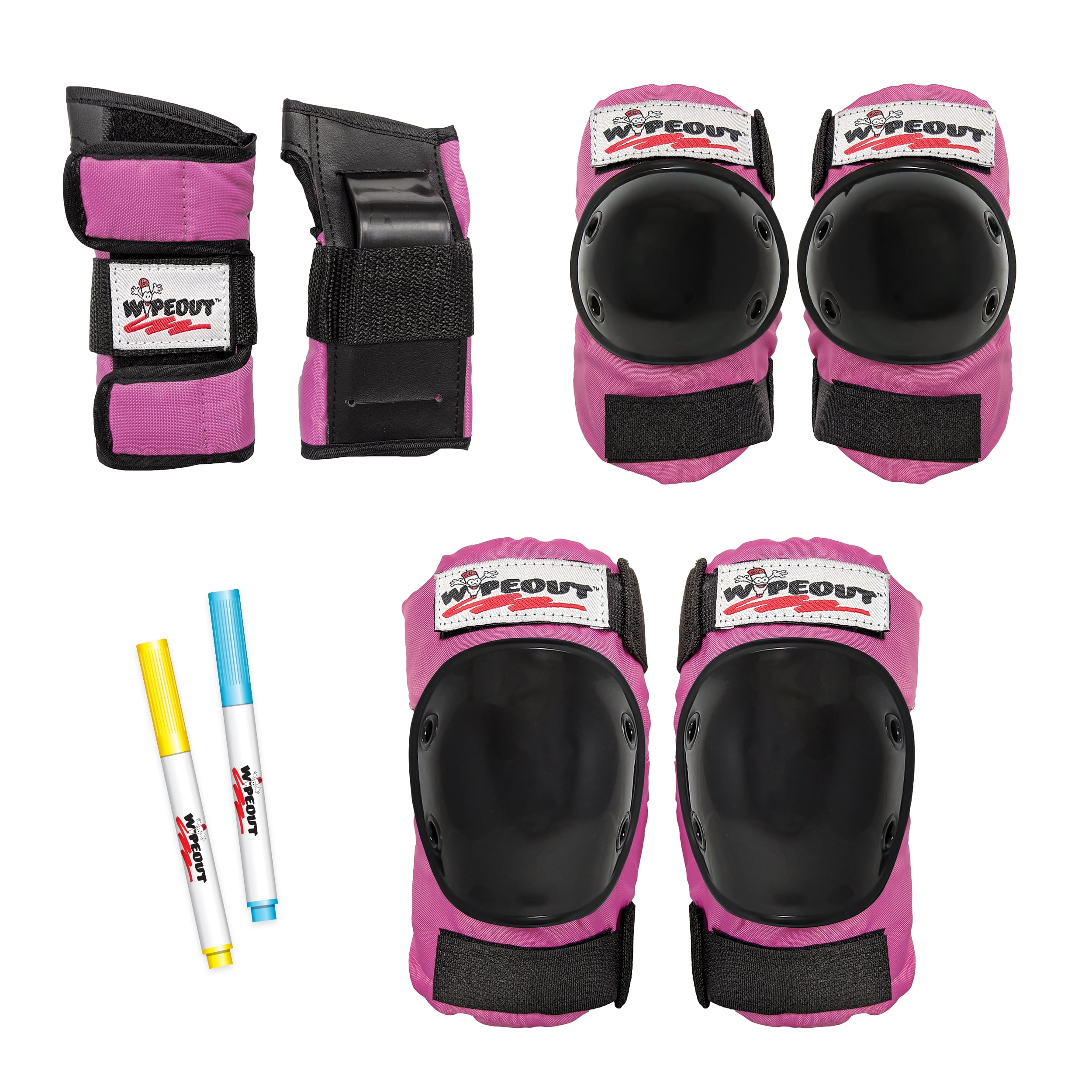 Elbow & Knee Pads Hot Pink- Wrist Essential Junior Triple Pad Set AC760 SFR 