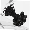 thumbnail image 3 of 12pcs Plastic Tarp Black Tarp Camping Tent Tie Down Straps Tarp Elastic String Gazebo Tarp Tie Down Cords Ball Bungee Cords Tie Down Ball Bungee Tie Down Elastic Cord Elastic Rope, 3 of 5