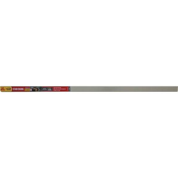 M-D Building Products 43310 M-D Fluted Stair Edging Transition Strip, 36 in L, Aluminum, Prefinished, Satin Nickel, quot 1"x1" Pack of 2