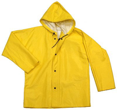 Dura-Quilt Hooded Rain Jacket, X-Large, Yellow - Walmart.com