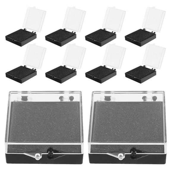 Hytrove Lapel Pin Display Box Storage Box Multi Plastic 10Pcs