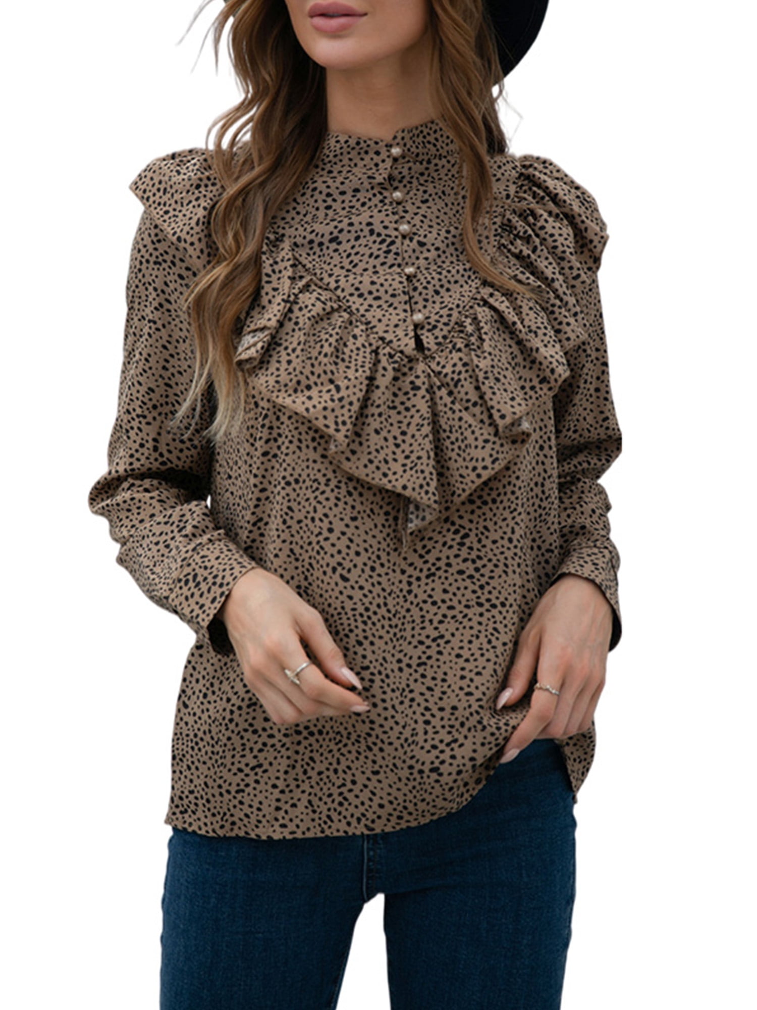 Avamo Long Sleeve Buttons Down Shirts 