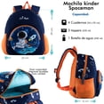 thumbnail image 2 of Mochila Escolar Kinder SQbags Astronauta 3d, 2 of 4