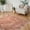Assorted, variant on 6 X 6 Dusty Rose Faux Fur Washable Non Skid Area Rug