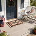 thumbnail image 4 of Beautynvta 4th of July Doormat, American Flag Stars Patriotic Welcome Mat, Non-Slip Entrance Door Rugs for Indoor Outside Front Door Bathroom Kitchen Decor, 15.7x23.6 Inch, 4 of 6