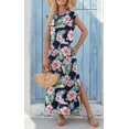 thumbnail image 3 of Vestido largo Zeagoo 2025 casual de verano sin mangas con bolsillos, 3 of 7