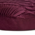 thumbnail image 2 of The HomeCentric Euro Pillow Decorative, Vine Euro Sham Covers Pack of 2, 26x26 inch (65x65 cm) Suede Euro Pillow Covers, Solid Color, Pintucks, Textured, Striped, Euro Shams - Sangria Wine Wind Folds, 2 of 3