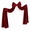 Burgundy, variant on Dark Purple Giant 16 x 79 Inch Fabric Bow Decor for Home Wreath Door Wall Wedding Birthday