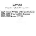 thumbnail image 2 of Kugel Front Rear Wheel Bearing & Hub Assembly Kit for Car Nissan NV200 Chevrolet City Express - Left Right Side (Driver Passenger) K70-101439, 2 of 11