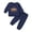 Navy, variant on YDFCWXW Toddler Baby Boy Football Embroidery Sweatshirt Pants 12 18 24 Months 2T 3T Boys Clothes (Light Gray, 18-24 Months)