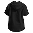 thumbnail image 5 of Siilsaa Men Shirts Men's Shirts Short Sleeve Button Down Casual Beach Tropical Shirts Holiday(Black,L), 5 of 7