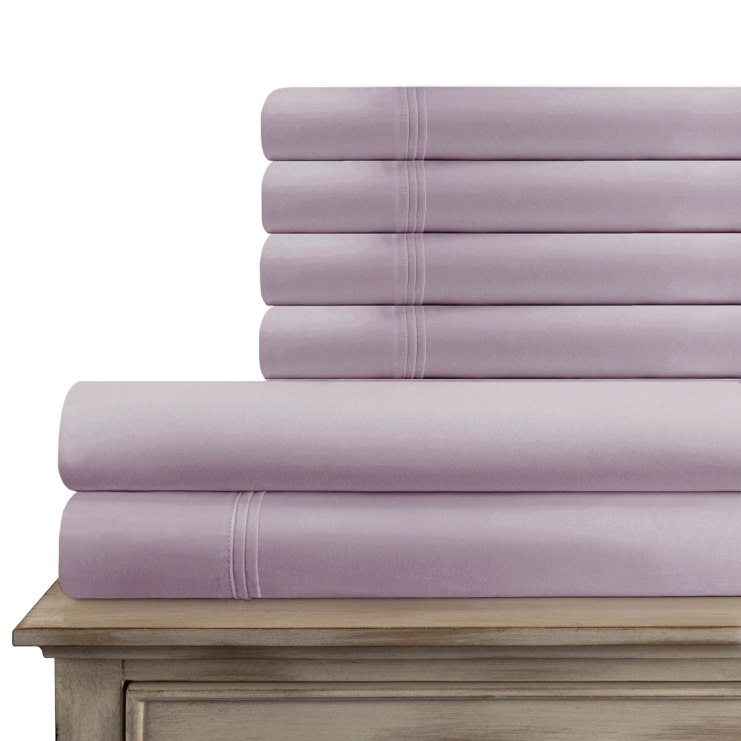 Superior 6Piece 1500 Thread Count Lavender Sheet Set, Queen