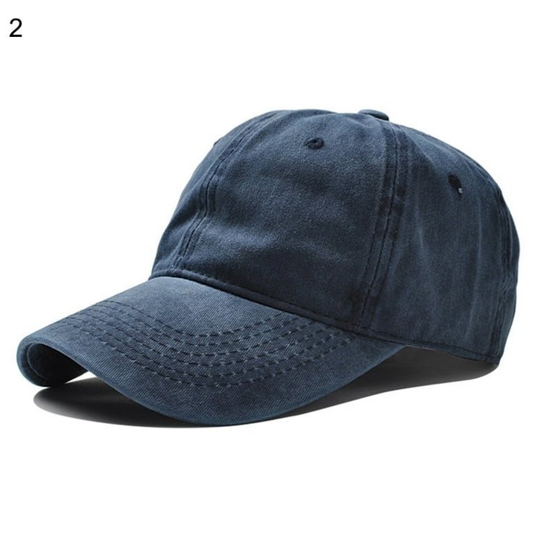 Fashion Solid Color Hip Hop Hat Unisex Adjustable Baseball Cap