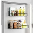 thumbnail image 4 of Ohmyroo Magnetic Spice Jar Organizer Rack, No-Drill Wall or Refrigerator Mounted Storage Solution for Kitchen Countertop Decluttering, 2 Size Options, 4 of 7