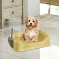 thumbnail image 6 of FITYLE Dog Litter Pan Cage Litter Pan Pee Pan Tray Bunny Bedpan with Spoon Dogs Potty Tray for Ferrets Bunny Puppy Rabbit Chinchillas Yellow, 6 of 10