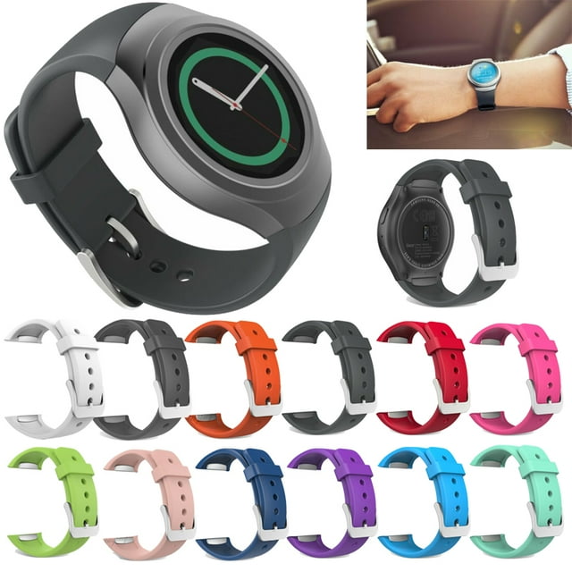 Amerteer S2 Bracelet de Montre Samsung, Bracelet de Montre en Silicone de Remplacement Sport Amerteer pour Montre Intelligente Samsung Gear S2 SM-R720/SM-R730