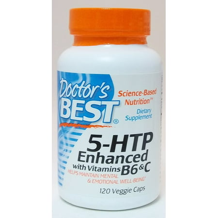 5 HTP Enhanced with Vitamins B6 and C Doctors Best 120 (Best Treatment For C Diff)