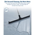 thumbnail image 3 of Winter Garage Floor Mat with Raised Lip Edge, Heavy Duty PVC Waterproof Containment Tray for Snow Mud Rain Protection, Non Slip Vehicle Parking Mat with Squeegee Fasteners, Easy Clean Durable Guard, 3 of 7