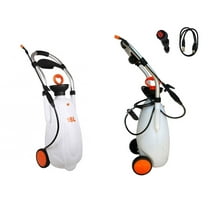 FIVO 4.23 Gallon Battery Powered Sprayer Hand Cart on Wheels for Lawn & Garden