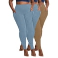 thumbnail image 2 of Maoxin Yoga Pants Women 3PC Women Velvet Warm Winter Large Pocket Drying Tight Elastic Comfortable Fitness Pants Yoga Pants Workout Leggings Multicolor 2XL, 2 of 8